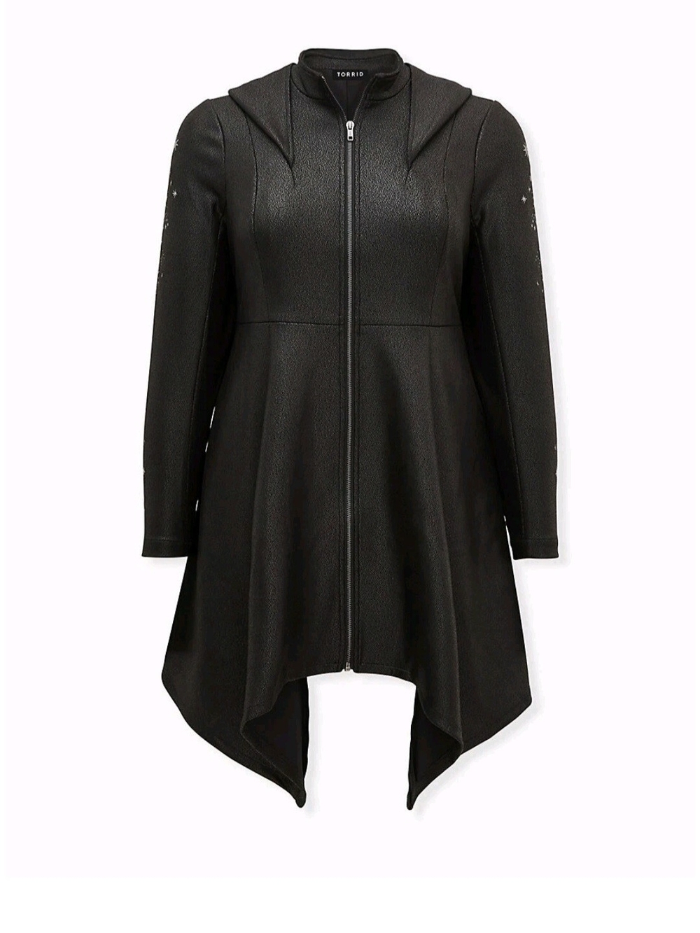 ✨ Torrid Harry Potter Deathly Hallows Hooded Faux Leather Dress/Coat – Size 2X ✨